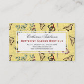 Butterflies Botanische  Chinoiserie Visitekaartje (Voorkant)