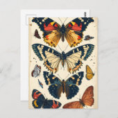  Butterflies Briefkaart (Voorkant / Achterkant)