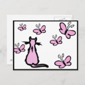 Butterflies Briefkaart (Voorkant / Achterkant)