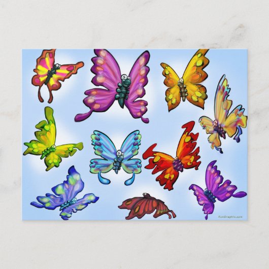 Butterflies Briefkaart (Voorkant)