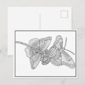 Butterflies Briefkaart Design - Colour Kaart (Voorkant / Achterkant)