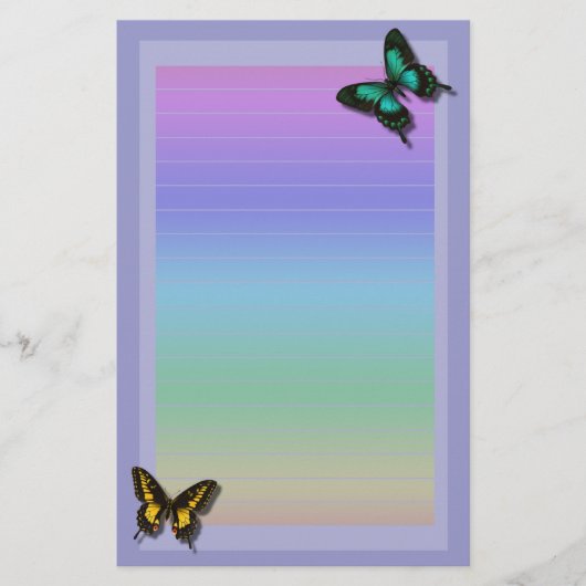 Butterflies Briefpapier (Voorkant)