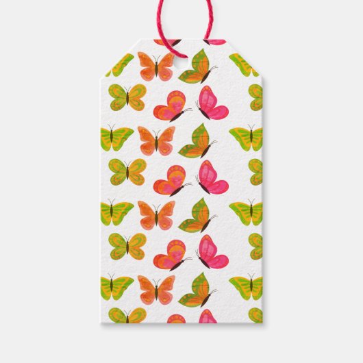 Butterflies Cadeaulabel (Voorkant)