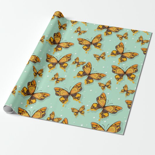 Butterflies Cadeaupapier (Uitgerold)