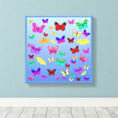Butterflies Canvas Afdruk (Insitu (Houten vloer))