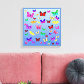Butterflies Canvas Afdruk (Insitu (Woonkamer))