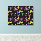 BUTTERFLIES CANVAS AFDRUK (Insitu (Houten vloer))