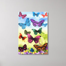 Butterflies Canvas Afdruk