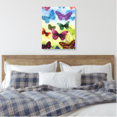 Butterflies Canvas Afdruk (Insitu (Slaapkamer))