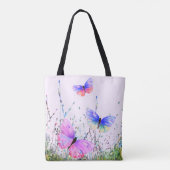 Butterflies Canvas tas (Achterkant)