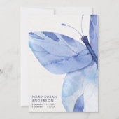 Butterflies Celebration of Life Memorial Kaart (Achterkant)