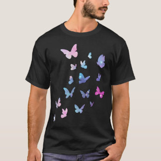 Butterflies Colorful Butterfly wasbaar D T-shirt