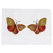 Butterflies Custom Gift Bag - Groot, glanzend Groot Cadeauzakje (Achterkant)