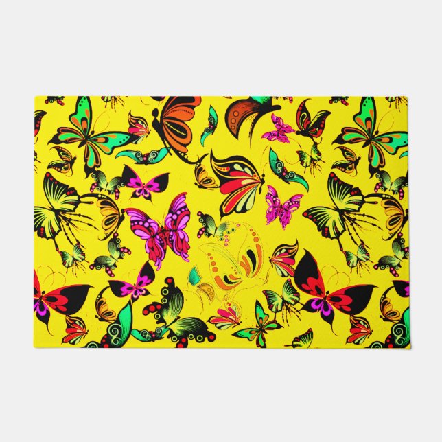 Butterflies Doormat Deurmat (Voorkant)