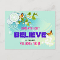 Butterflies en bloesems met een Magic Quote
