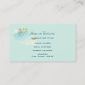 Butterflies en bloesems met een Magic Quote Visitekaartje (Achterkant)