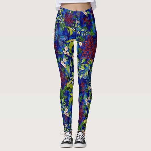 Butterflies en Daisies Leggings (Voorkant)