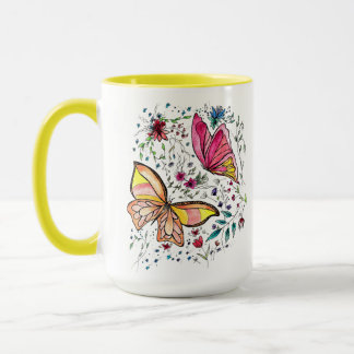 Butterflies en douanenaam mok