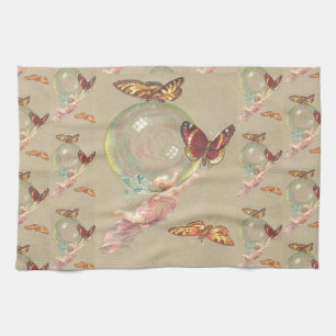Butterflies en een engel theedoek