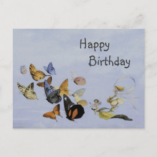 Butterflies en Fairies ~ Briefkaart/Birthday Briefkaart