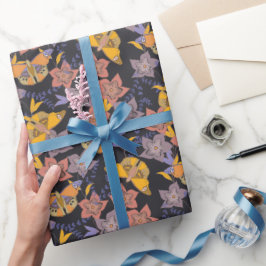 Butterflies en Flowers Night Cadeaupapier