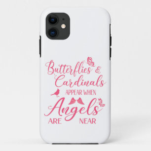 Butterflies en kardinalen verschijnen wanneer de e iPhone 11 hoesje