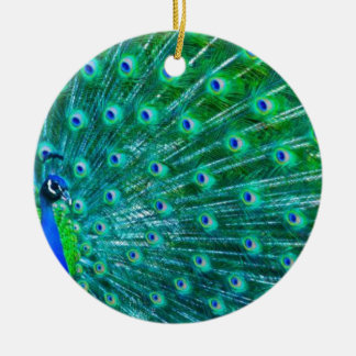 Butterflies en Peacock Keramisch Ornament