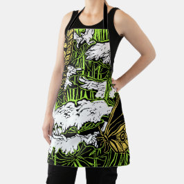 Butterflies en Queen Anne's Lace Schort