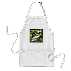 Butterflies en Queen Anne's Lace Standaard Schort