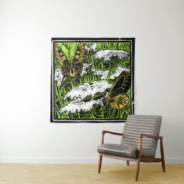 Butterflies en Queen Anne's Lace Wandkleed