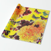 Butterflies en stroommeters, verpakkingspapier cadeaupapier (Uitgerold)