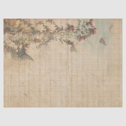 Butterflies en Thistles ontkoppelen papier (Voorkant)