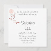 Butterflies en Vrijgezellenfeest van koraalchrysan Kaart (Achterkant)