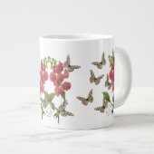 Butterflies en zoete pekelbloem extra grote beker (Voorkant rechts)