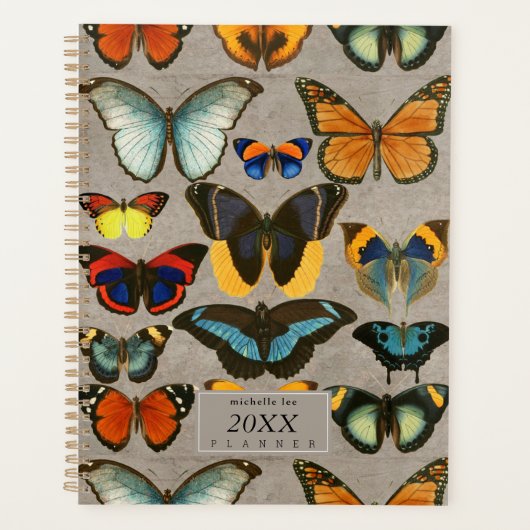 Butterflies Entomology Colorful Biology Planner (Voorkant)