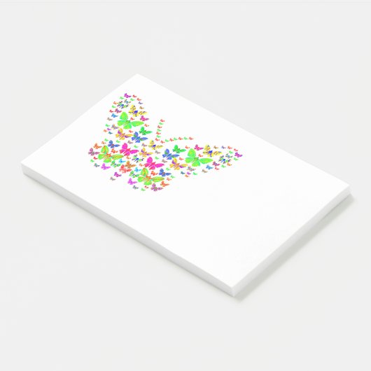 'Butterflies Explosion' Post-it® notes, 10" x 6" Notes (Schuin)