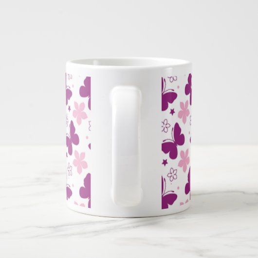 Butterflies Extra Grote Beker (Achterkant)