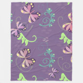 Butterflies Fleece Blanket (Voorkant)