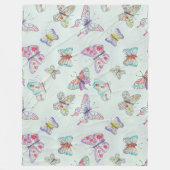 Butterflies Fleece Blanket (Voorkant)