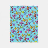 Butterflies Fleece Deken (Voorkant)