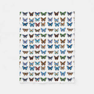 Butterflies Fleece Deken