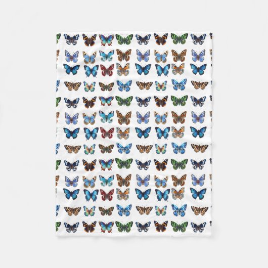 Butterflies Fleece Deken (Voorkant)