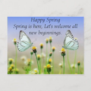 Butterflies Flowers Briefkaart