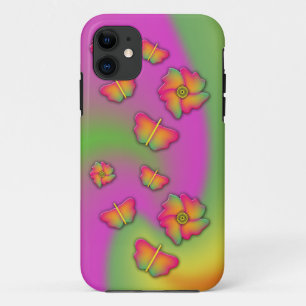 Butterflies & Flowers iPhone 11 Hoesje