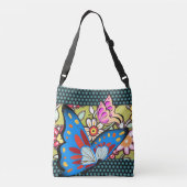 Butterflies & Flowers Crossbody Tas (Achterkant)