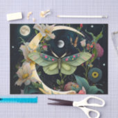 Butterflies, Flowers en Moon Tissuepapier (Craft)