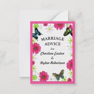Butterflies & Flowers in Mosaic Marriage Advice Advieskaart