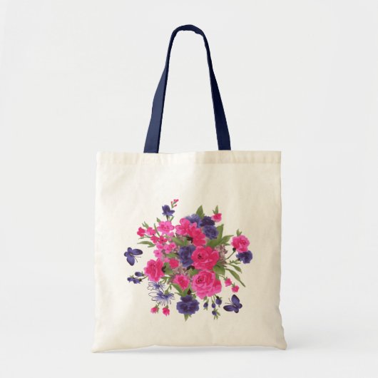 Butterflies & Flowers Moederdag Cadeaus Tote Bag (Voorkant)
