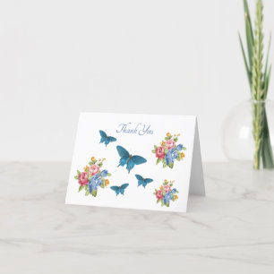 Butterflies Flowers Natuur Dank u of krijg goed Kaart