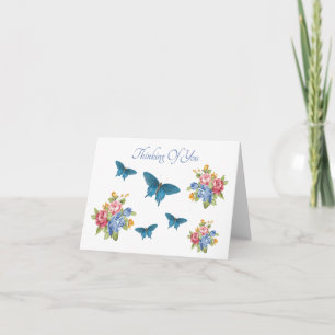 Butterflies Flowers Natuur Denking You General Kaart